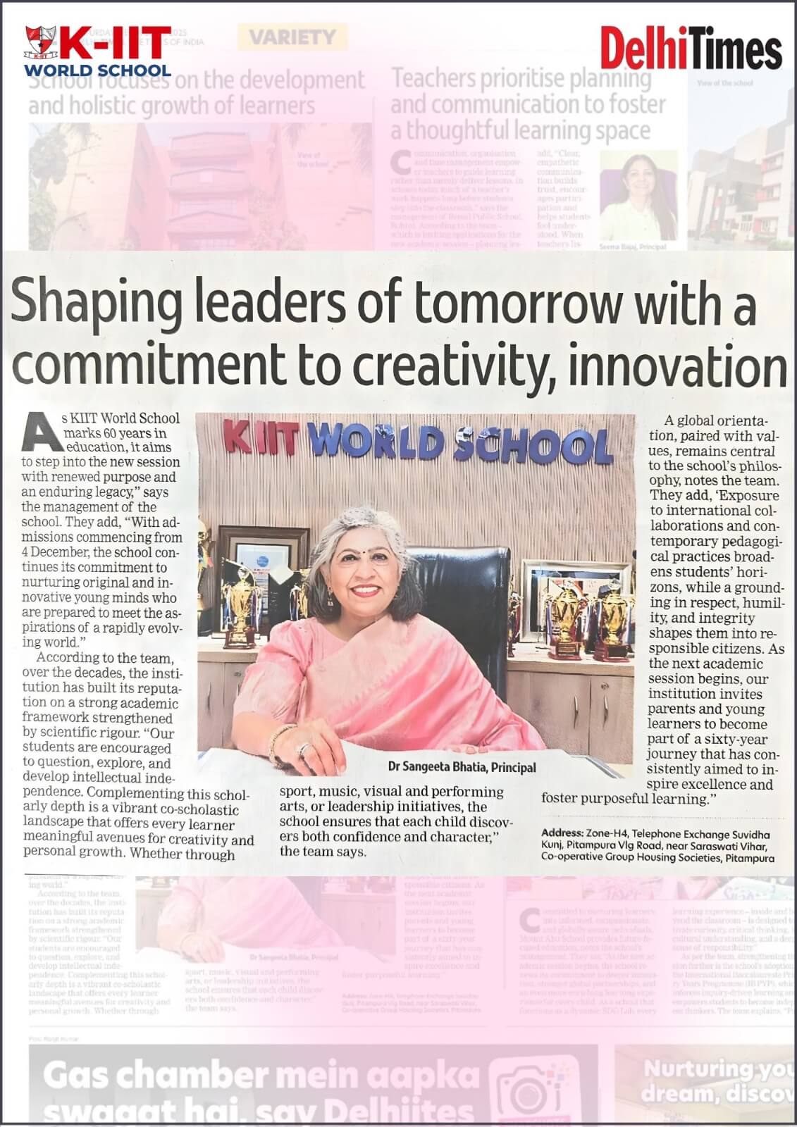 Delhi Times, nurturing future leaders